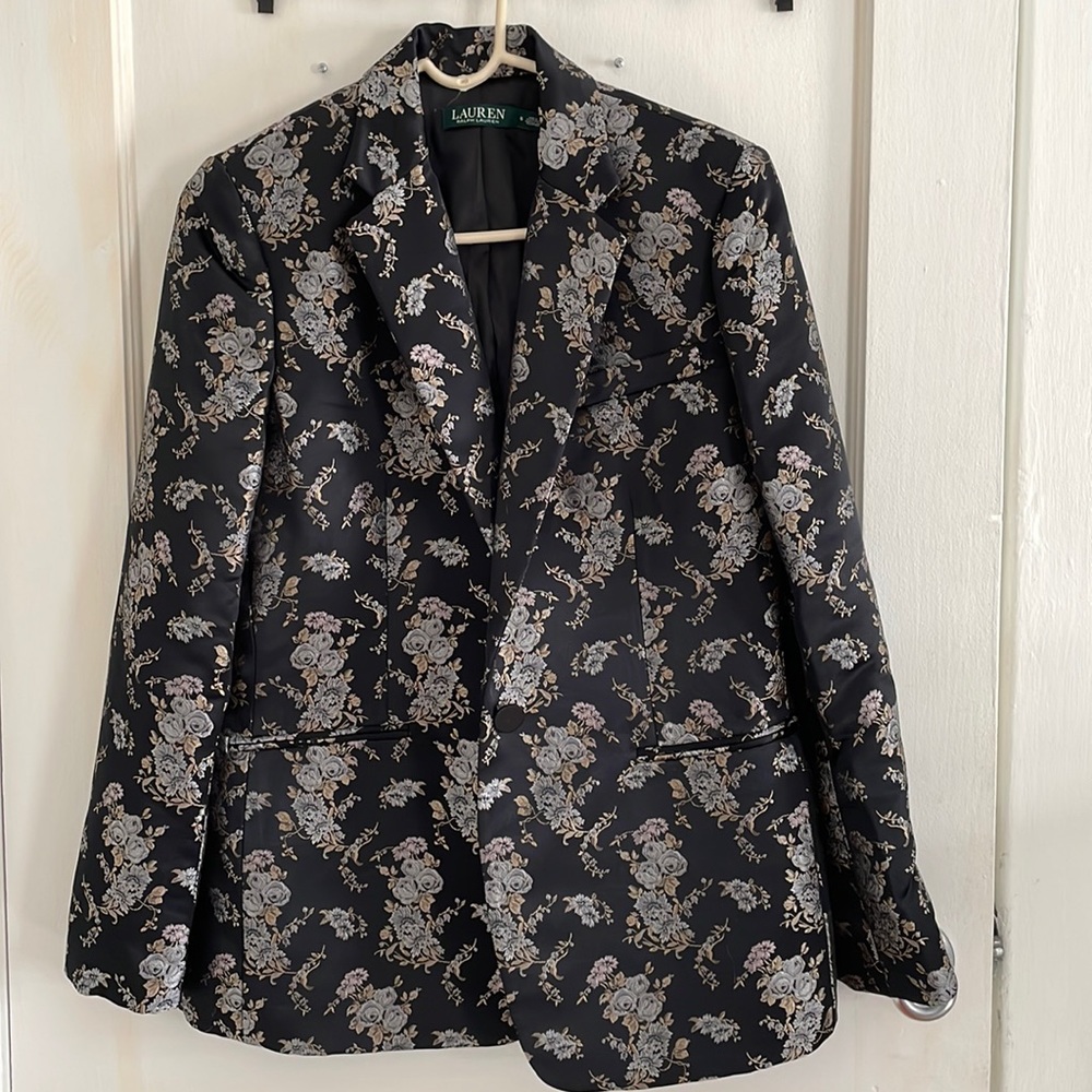 BNWOT Ralph Lauren floral blazer